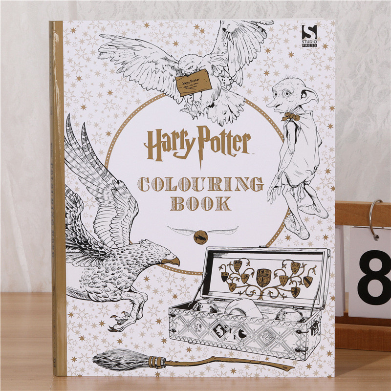 หนังสือสี Harry Potter หนังสือสี Harry Potter หนังสือวาดภาพ Harry Potter หนังสือภาพ Harry Potter