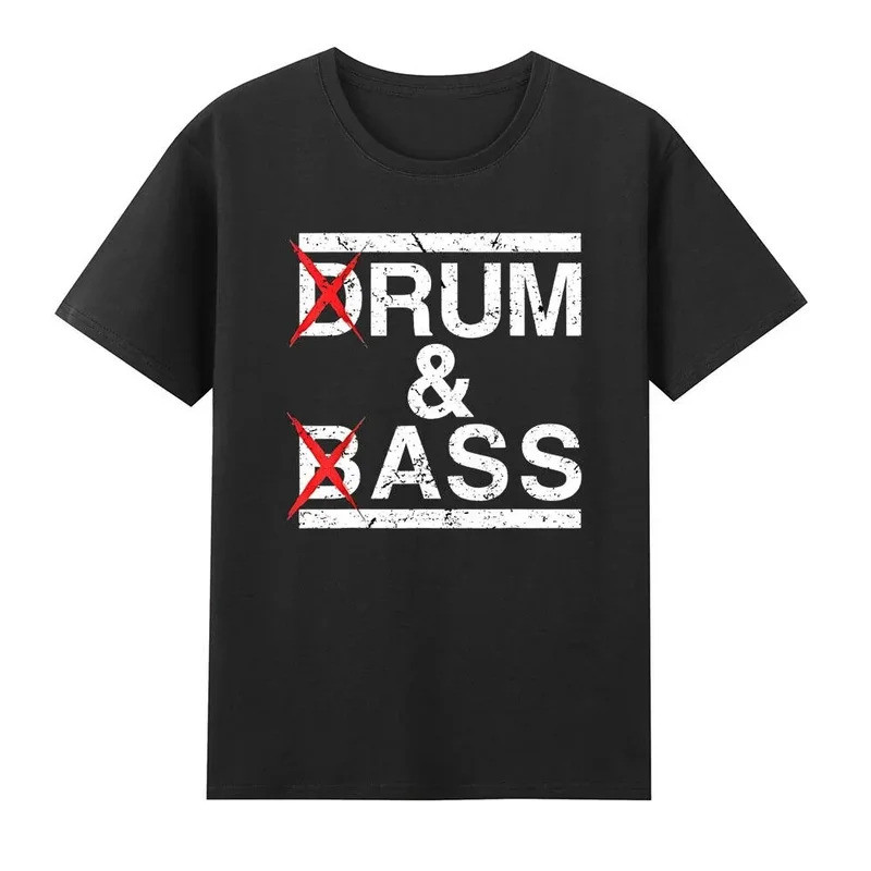 2026Drum Bass Rum ตูดตลก Saying Joke เสื้อยืด Breathable Camisetas Comfort และแฟชั่น Coexist T เสื้อ
