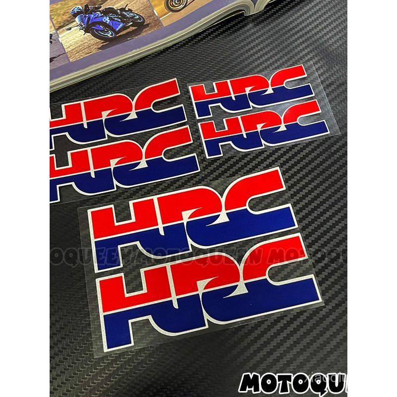 เหมาะสําหรับ Honda HRC CBR CB รถจักรยานยนต์ด้านหน้ากระจก Body การใช้ถังหมวกกันน็อคตกแต่งสติกเกอร์สะท
