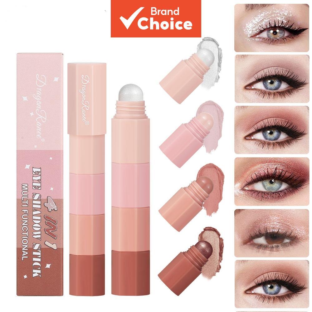 แท่งอายแชโดว์ 4 สี Dragon Ranee - เนื้อแมตต์และประกายกลิตเตอร์ กันน้ํา เม็ดสีแน่น