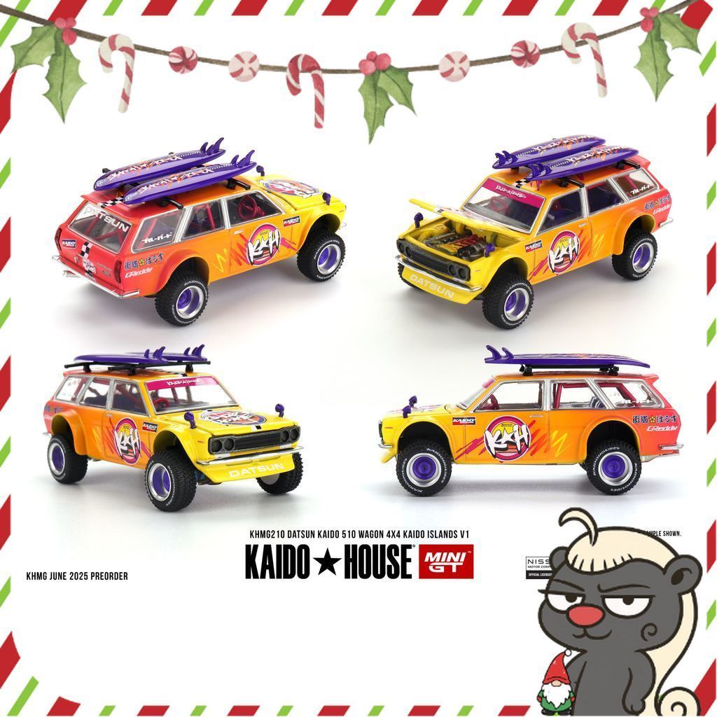 KAIDO HOUSE 1:64 Datsun KAIDO 510 Wagon 4x4 Kaido ISLANDS V1 KHMG210
