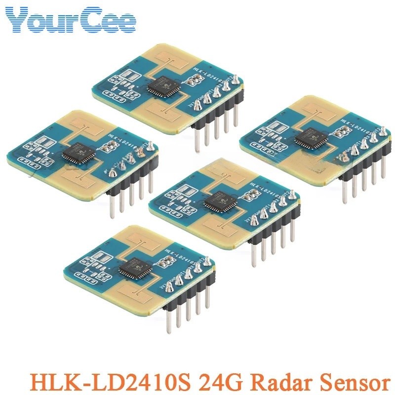 10 ชิ้น/1 ชิ้น LD2410S 24G Human Presence Sensing Radar Sensor โมดูล HLK-LD2410S Low Power LD2410 ระ