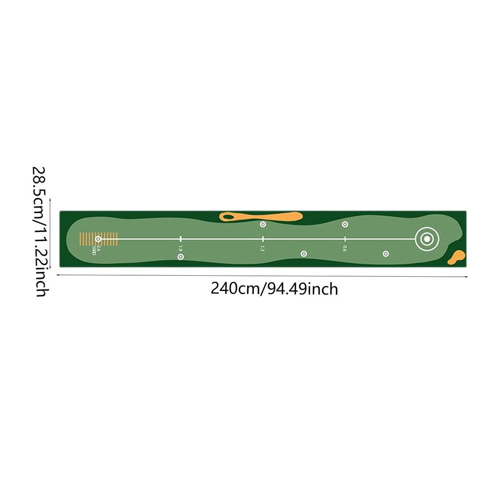 [trdfdv] Golf Putting Mat ทนต่อการสึกหรอของขวัญสําหรับนักกอล์ฟกอล์ฟอุปกรณ์เสริมฝึกกอล์ฟตีเสื่อสําหรับ Park Home Backyard สนามหญ้าสํานักงาน ราคา ถูกที่สุด ดีลบีเคเค แกลเลอรีภาพที่ 3