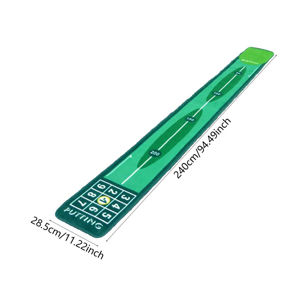 [trdfdv] Golf Putting Mat ทนต่อการสึกหรอของขวัญสําหรับนักกอล์ฟกอล์ฟอุปกรณ์เสริมฝึกกอล์ฟตีเสื่อสําหรับ Park Home Backyard สนามหญ้าสํานักงาน ราคา ถูกที่สุด ดีลบีเคเค แกลเลอรีภาพที่ 6