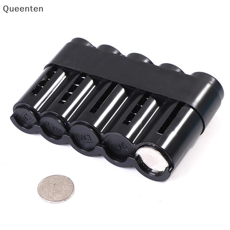 Queenten Creative Storage Coins Purse Storage Box Euro Coin Dispenser Coin Holder QT