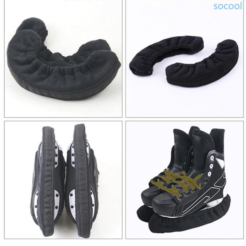Soc* Ice Skate Soles Cover Protector Hockey Ice Skate Soles Guards Soft Shoes Covers