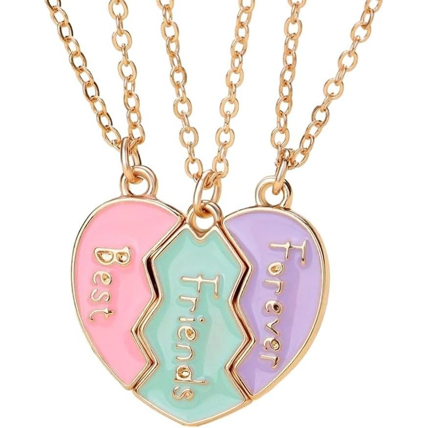 สร้อยคอมากกว่า เพื่อนสนิท หัวใจหัก พร้อมแม่เหล็ก ของขวัญสำหรับผู้หญิง MFA4