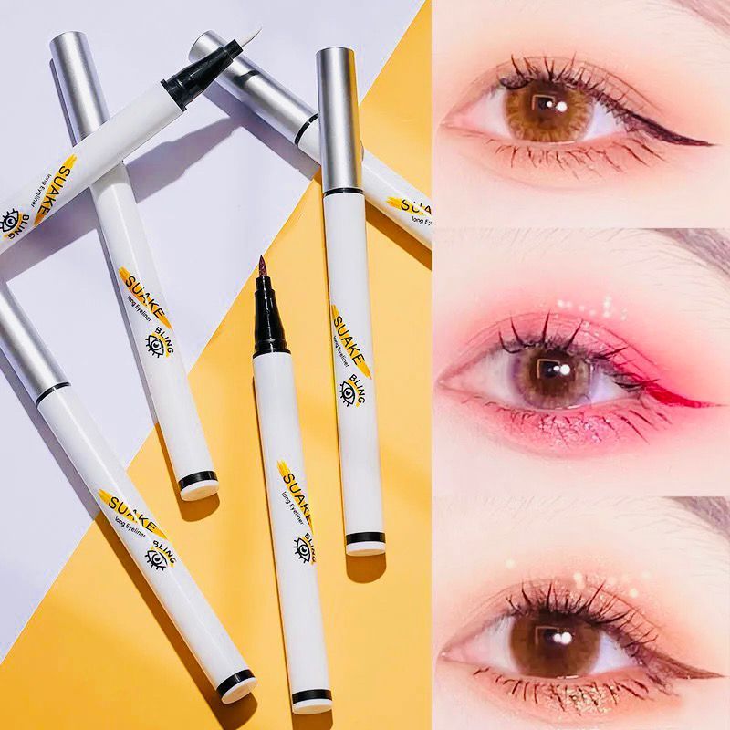 2025 รูปแบบใหม่ (Tik Tok สไตล์เดียวกัน) Odin Eyeliner Liquid Waterproof Non-Smudge Color Eyeliner Be