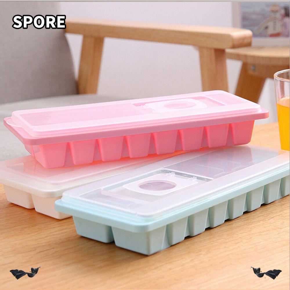 SPORE 16 Cavity Cube Mold Cover Kitchen Jelly Freezer