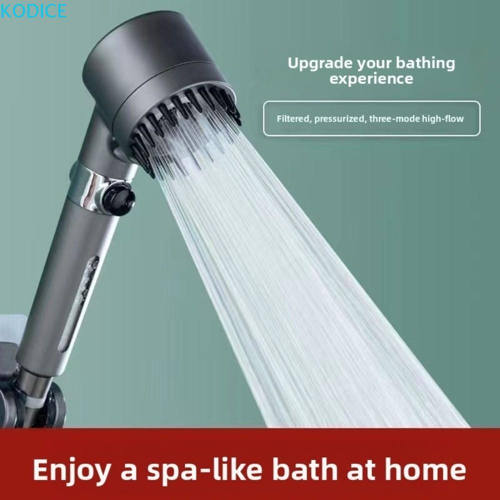 หัวฝักบัว คูดซี่ แรงดันสูง3โหมดห้องน้ําหัวฝักบัวเป็นมิตรกับสิ่งแวดล้อมรอบไหลขนาดใหญ่องค์ประกอบกรองน้ําฝนห้องน้ําเครื่องมืออาบน้ําบ้