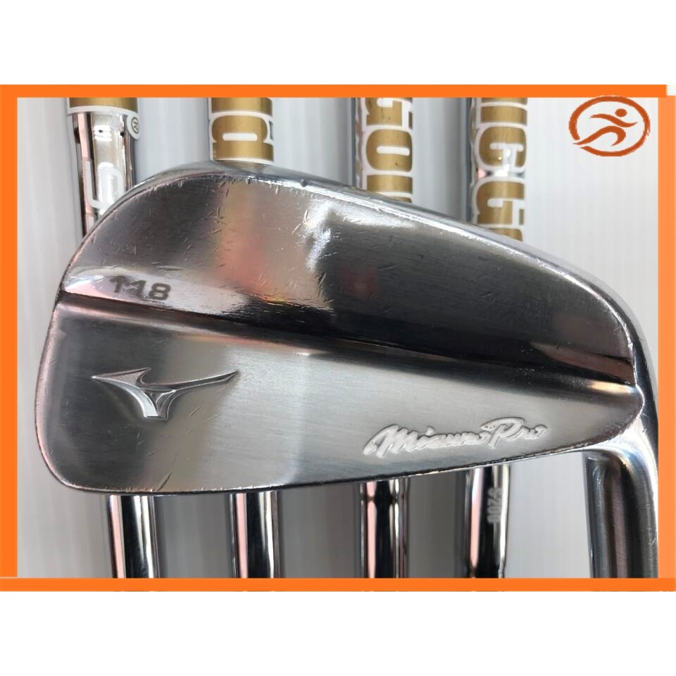 ชุดเหล็ก Mizuno Pro 118 มือสอง S200 Flex, 37.25 นิ้ว, Dynamic Gold 95, เปลี่ยนก้านใหม่, ระดับ C, สำห