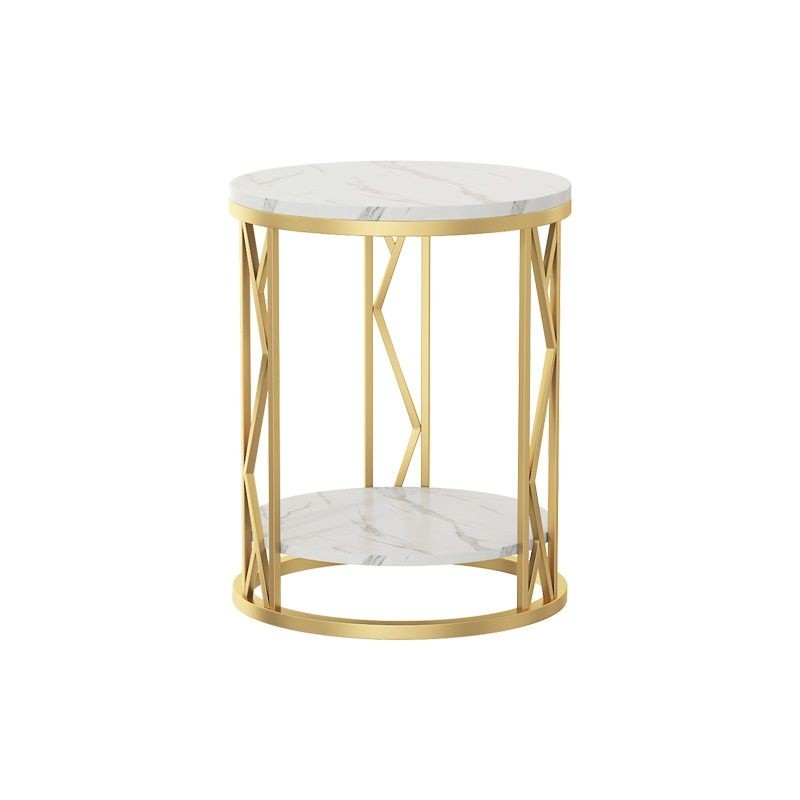 Nordic marble side table sofa side cabinet mini light luxury movable small coffee table corner table