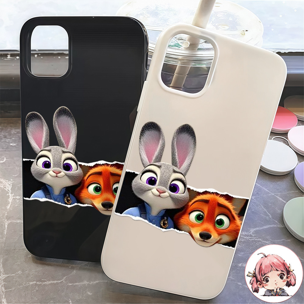 CODที่ไทย เคสโทรศัพท์12 กระต่าย จิ้งจอก เคสวาวเยลลี่แบบเรียบ For iPhone17 16 15 14Pro MAX  11 12 137/8PLUS XS XR SE2/SE3