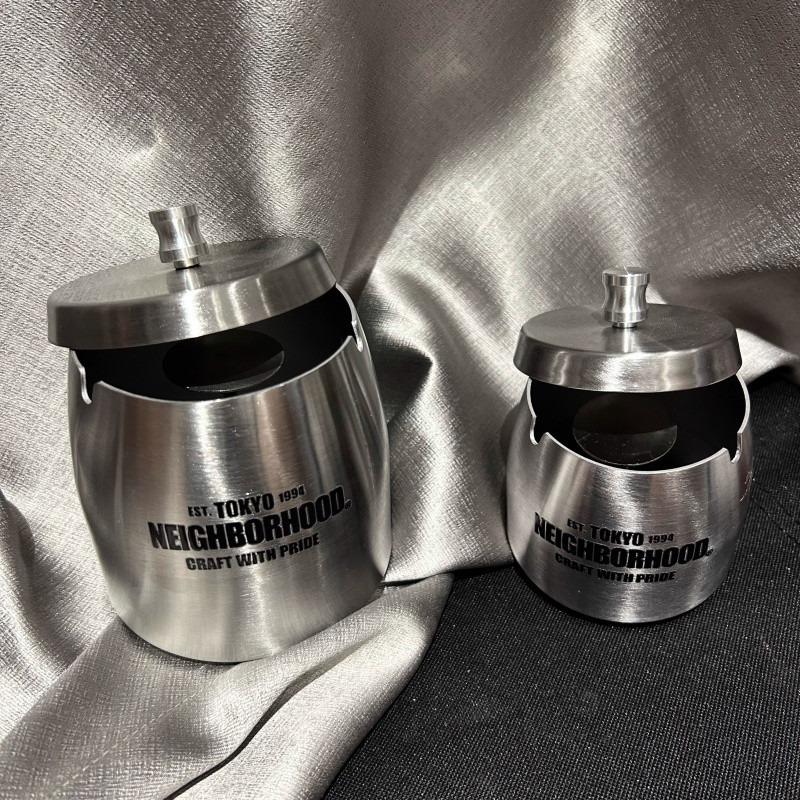 NBHD Street Wear Ashtray ที่เขี่ยบุหรี่กันลม สแตนเลส พกพา พร้อมฝาปิด กลางแจ้ง