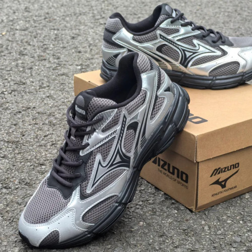 🚚[ของใหม่ แท้100%📍]Mizuno Speed 2K BLACK SILVER ทนทาน ระบายอากาศดี Unisex รองเท้าผ้าใบ รองเท้าวิ่ง ❗️พรี /Size36-45 - รูปที่ 3