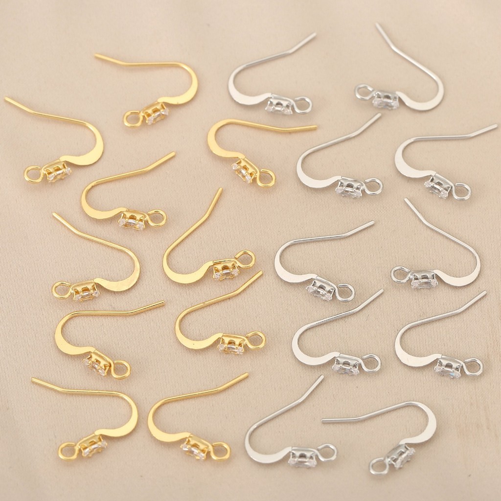 ต่างหู 18k Flat Glossy diy Accessories