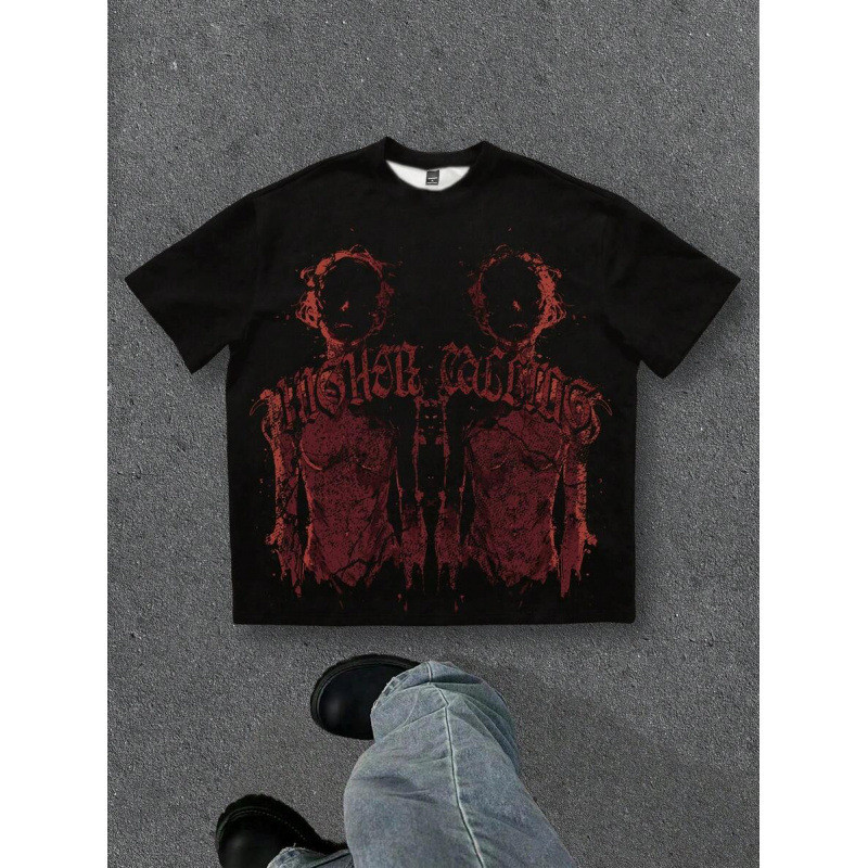 2026 หลวมสบายๆพิมพ์ดอกไม้Manfinity ZONE917 ZONE917 ขนาดใหญ่ Distressed RCOD KA8H