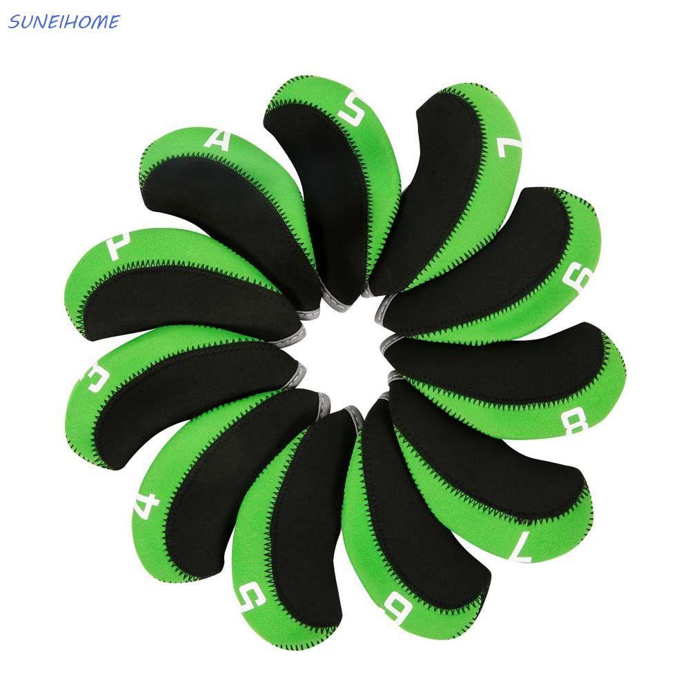 SUNEIHOME Golf Iron Headcover 4-9,P,S,A,L Golf Putter Protector Case Golf Iron Covers Set Protective