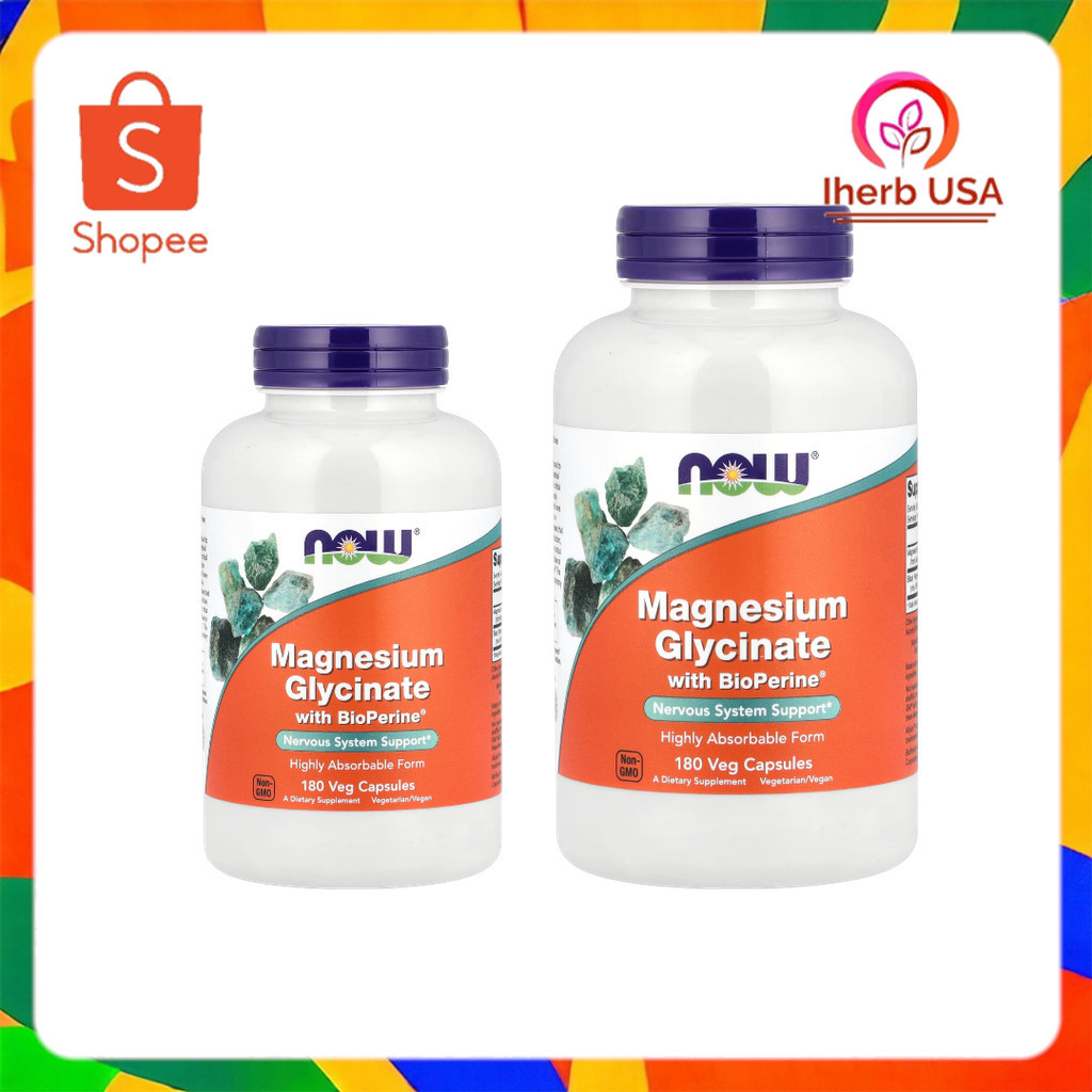 NOW Foods, Magnesium Glycinate With BioPerine®
