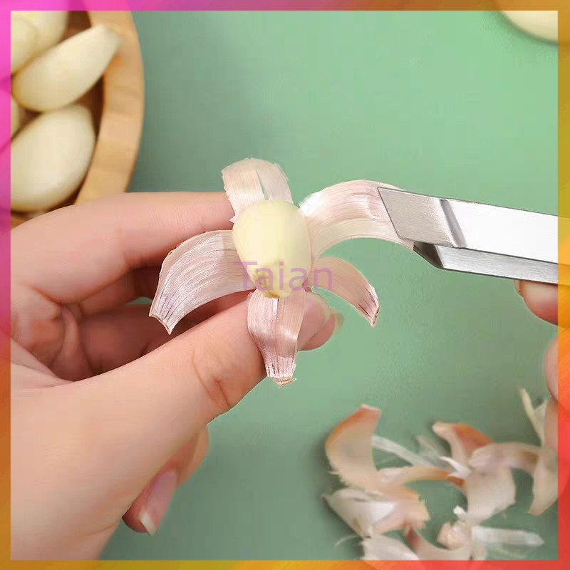 Taian ที่ปอกกระเทียม, สแตนเลสแบบแมนนวล, เครื่องครัว, แหนบ แหนบถอนขนหมู ขนไก่ แหนบถอนก้างปลา ที่ถอนก้างปลา