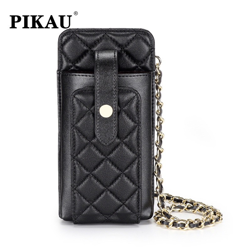 EA3 PIKAU (Sheepskin) 9 สี Diamond Mobile Phone Bag Ladies One-Shoulder Mini