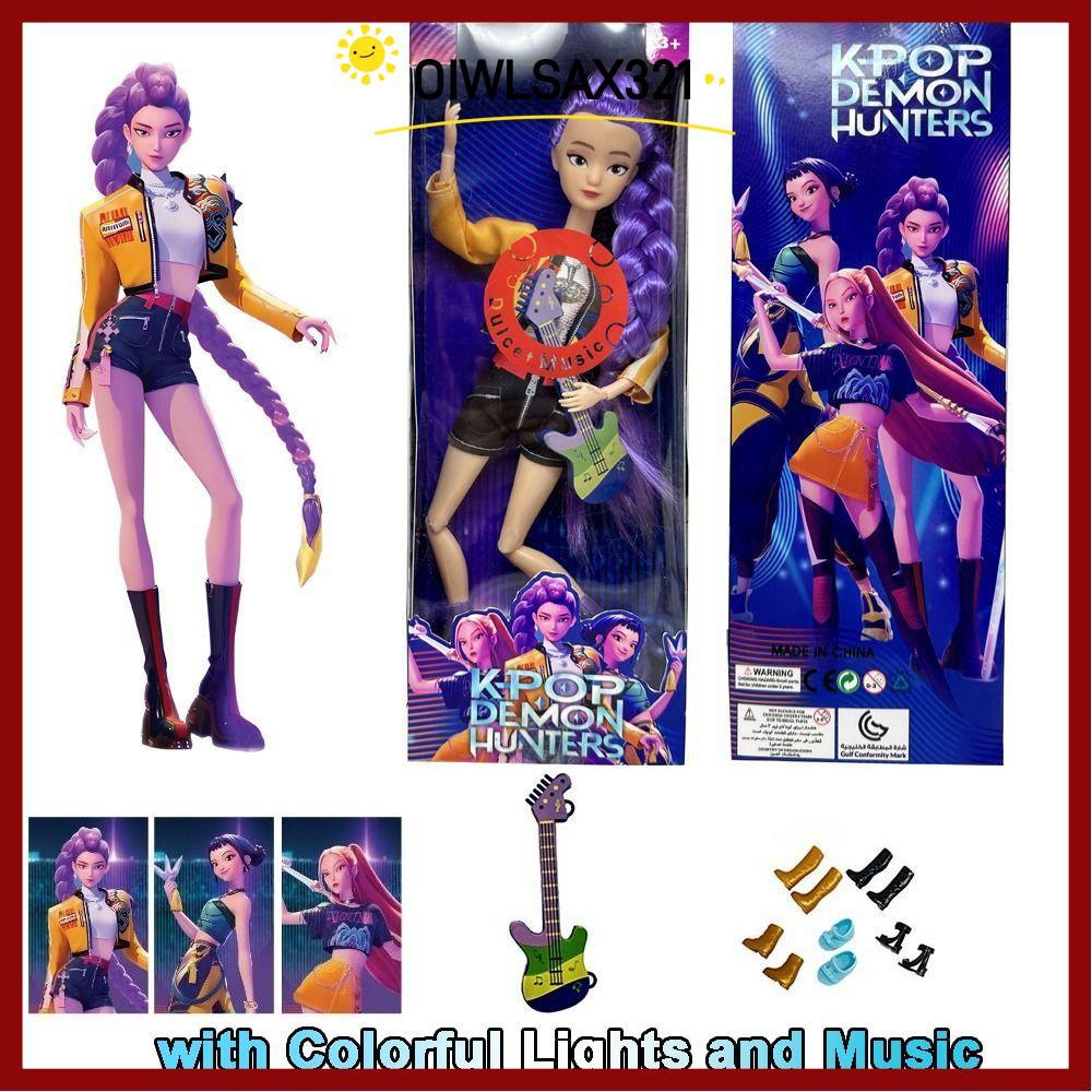 OIWLSAX321 KPOP Demon Hunter Action Figure, Huntrix Multi-Jointed Shapeshift Girls Group ตุ๊กตาของเล