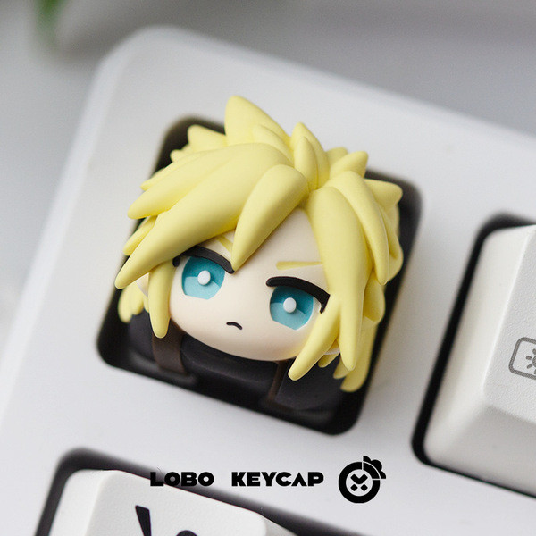 keycap คีย์แคป คีย์แคปไทย Final Fantasy ff7 ~ Tifa Alice ที่ไม่ซ้ํากันเรซิ่น Art Keycap คีย์บอร์ดเคร