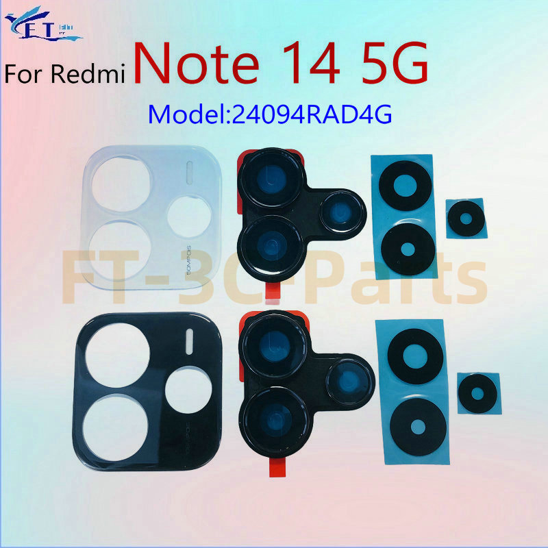 สําหรับ Redmi note 14 5G 24094RAD4G กล้องด้านหลังกระจกเลนส์กรอบอะไหล่ซ่อม