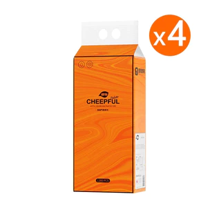 [ 1 ลัง4 ห่อ] Botares CHEEPFUL ทิชชู่ Orange GB/T 20808 ทิชชู่แบบดึงแขวนได้ ดีลักซ์ คอมฟอร์ท กระดาษทิชชู่ หนา4 ชั้น 1280