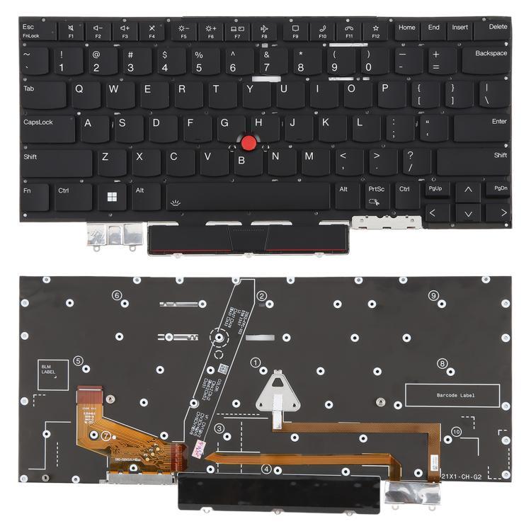 พร้อมส่ง US Version Backlit แป้นพิมพ์แล็ปท็อปสําหรับ Lenovo IBM ThinkPad X1C X1 carbon 9th Gen9 10th