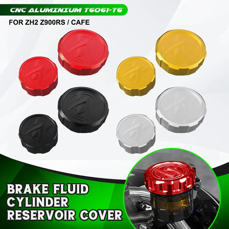 สําหรับ Kawasaki Z900RS Z900 Z 900RS 2018-2023 Z900RS รถจักรยานยนต์ด้านหน้าและด้านหลังอ่างเก็บน้ําฝา