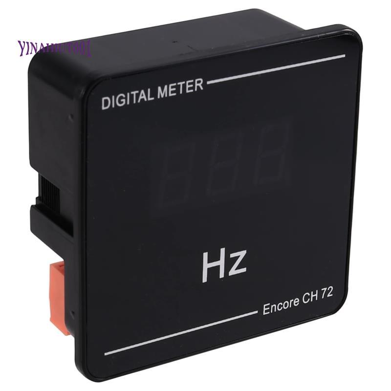 Yinahiut001Digital Frequency Meter Digital Cymometer 10-99.9Hz AC50-500V 0.56in จอแสดงผล LED Hz Coun