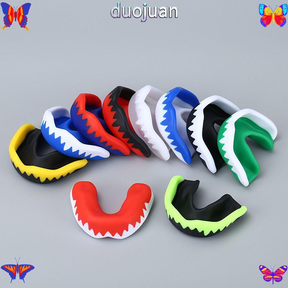 DUOJUAN Mouth Guard Rugby ความปลอดภัยเชิงปฏิบัติ ศิลปะการต่อสู้ ยิม ฟิตเนส ฟุตบอล มวยไทย ฟันยาง