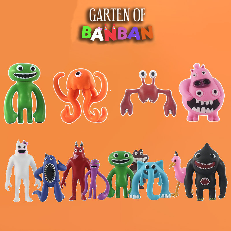 9PCS Garten of Banban Monster Elephant Little Beak Jumbo Josh Action Figure ตุ๊กตาเครื่องประดับของเล่นสะสม