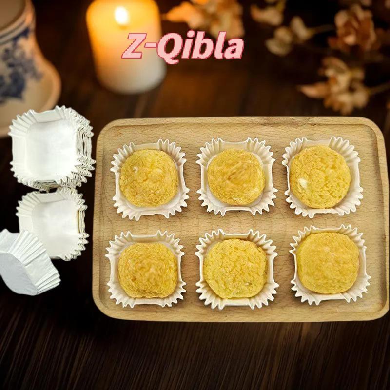 [Z-Qibla-t] 100/250 ชิ้นที่ใส่กระดาษขนมไหว้พระจันทร์กระดาษสี่เหลี่ยมบราวนี่ซับขนาดกลาง 45/50/55/62 ม