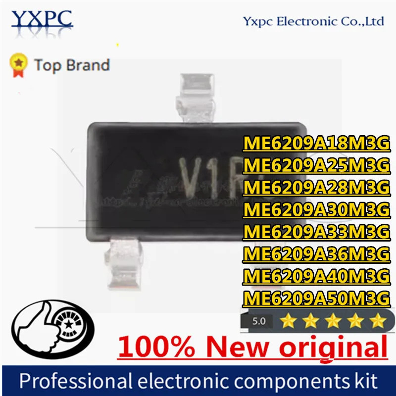 5PCS ME6209A18M3G SOT-23 ME6209A25M3G ME6209A28M3G ME6209A30M3G ME6209A33M3G ME6209-3.3V6209G ชิป ME