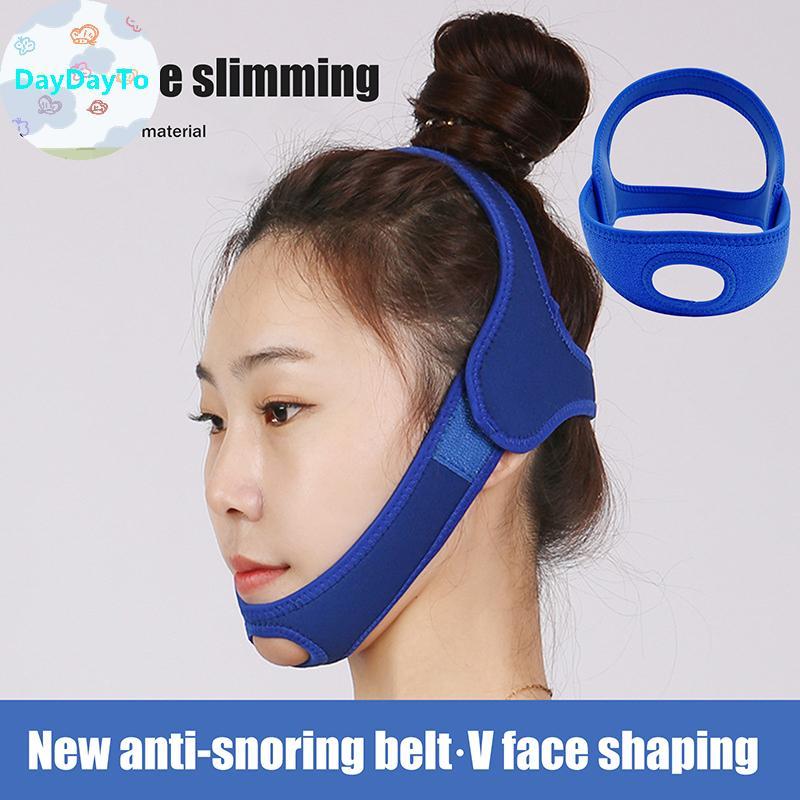 DayDayTo Blue Anti Snore หยุดกรนสายรัดคางเข็มขัด Anti Apnea Jaw Solution Sleep Support Apnea เข็มขัด