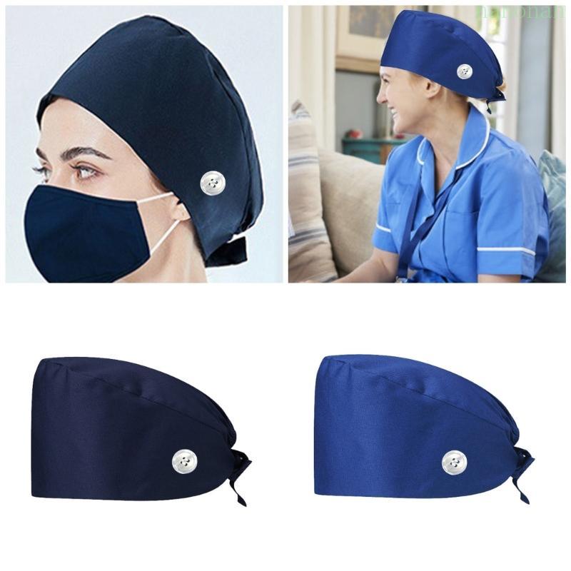 หมวกผ่าตัดผ้าฝ้าย Unisex ปรับได้ สําหรับแพทย์พยาบาล ผู้ชาย/ผู้หญิง
