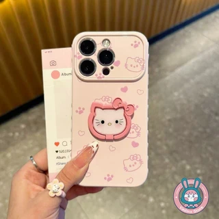 Kitty Cat แหวนผู้ถือเคสโทรศัพท์สําหรับ OPPO ค้นหา X9 Ultra X9S X8S + X8 Pro X7 F31 F29 F21 F21S Pro Plus 5G ฝาครอบการ์ตูนน่ารัก Lateral Love Heart Soft Casing