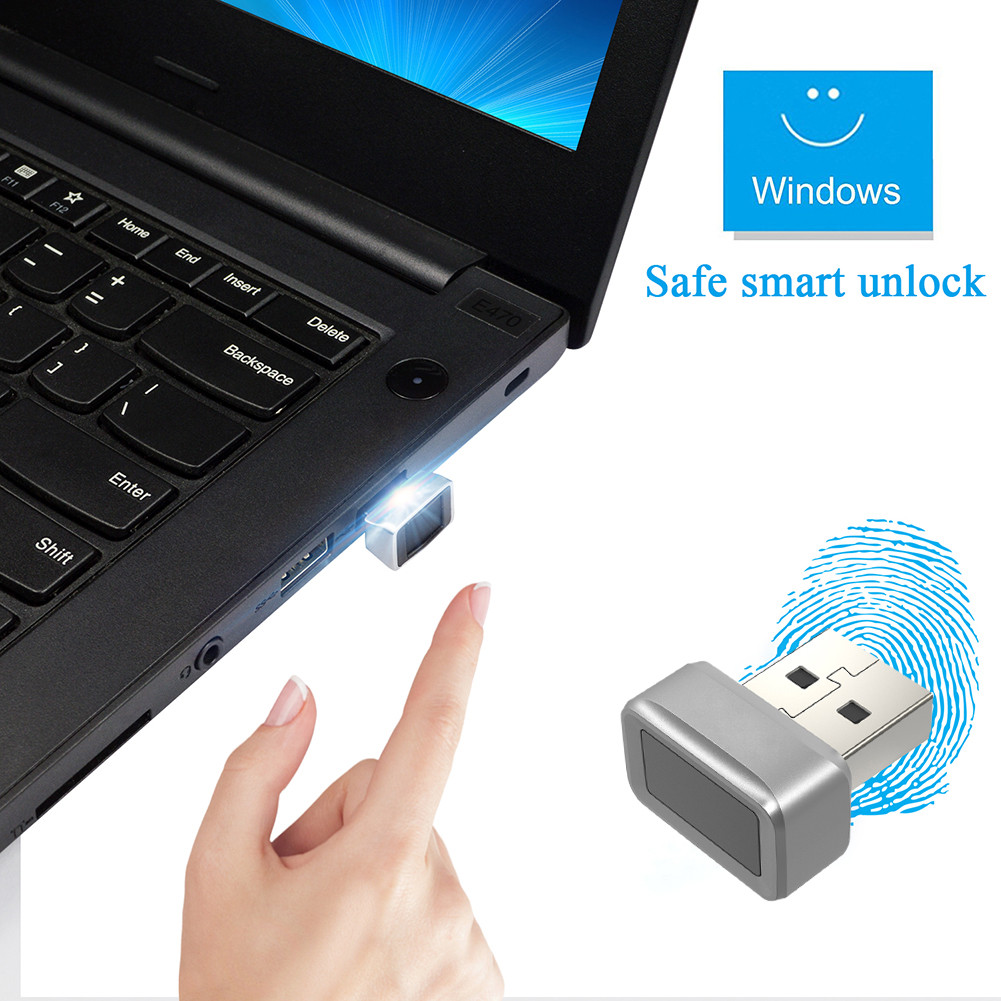 เครื่องอ่านการ์ดลายนิ้วมือ USB FIDO U2F เครื่องสแกนลายนิ้วมือ Biometric Windows Hello Anti-Spooofing Speedy Matching Key สําหรับ PC หรือแล็ปท็อป