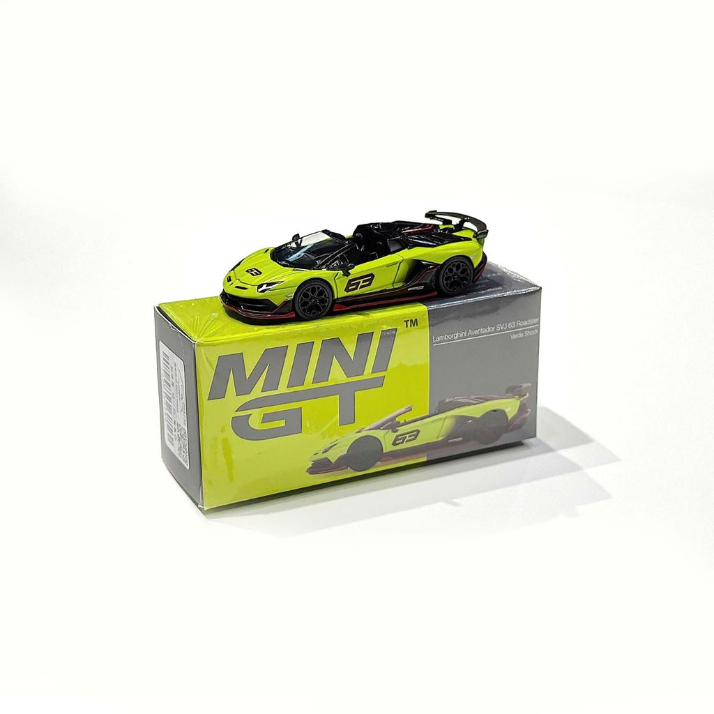 MiniGT Box Version MGT00887 Lamborghini Aventador SVJ 63 Roadster Verde Shock