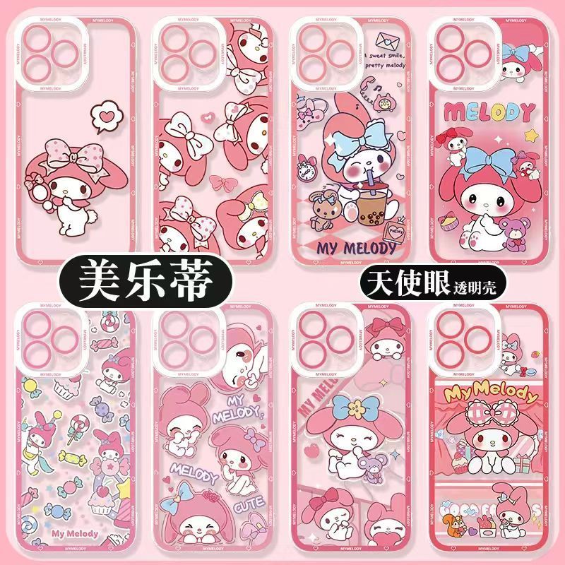 Happy My Melody เคสโทรศัพท์สําหรับ Xiaomi Redmi 12C 12 10 หมายเหตุ 12 Pro Plus 12S 10C หมายเหตุ 11 1