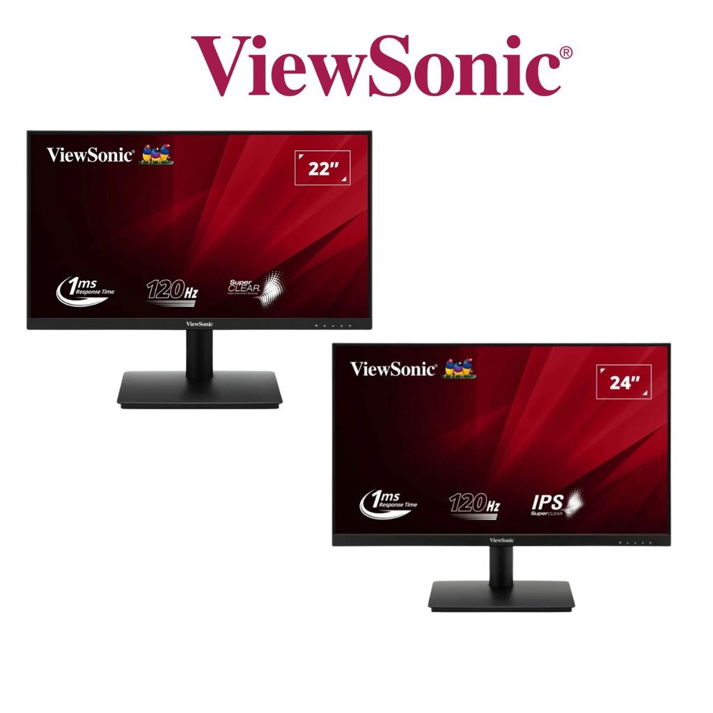 VIEWSONIC จอมอนิเตอร์ VA220A-H/VA240A-H 21.5-23.8" 100/120Hz รับประกัน 3 ปี