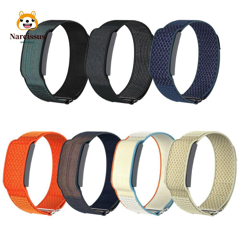 NARCISSUS Fitness Tracker Strap,ไนลอนออกแบบวงกีฬา,22 มม.ปรับBreathable Bicep BandสําหรับAmazfit Heli