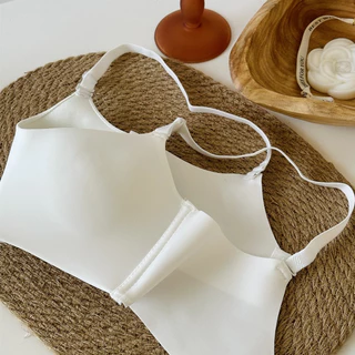 👙ชุดชั้นในไร้รอยต่อ บราแฟชั่น บราสตรี บราหลัง ไม่มีโครงรวบ บาง ใส่สบาย ระบายอากาศได้ดี สายสะพายไหล่ปรับ bra