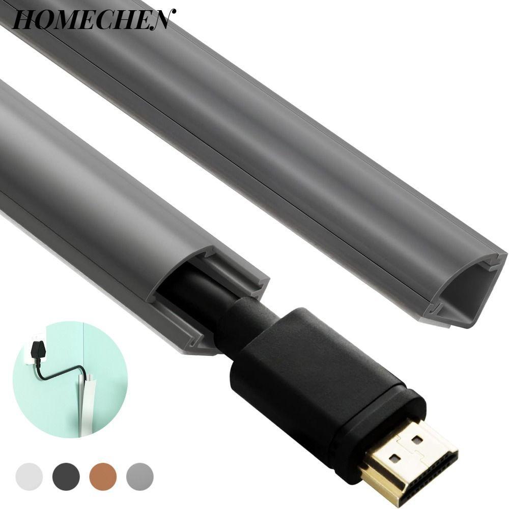 HOMECHEN Hider, PVC สามเหลี่ยมมุมสายเคเบิลคอนซีลเลอร์,Professional SelfกาวUniversalไม่มีการจัดการสาย