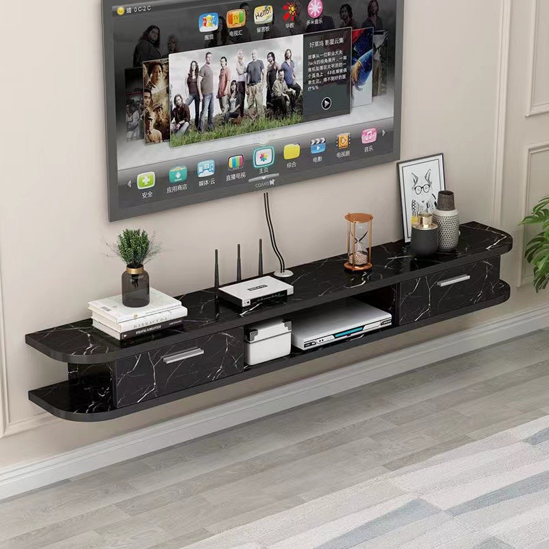 Wall Mount TV Cabinet/ LOWER Cabinet/ Kabinet Tv Dinding Gantung / Rack Tv- White/ Almari TV / Ruang