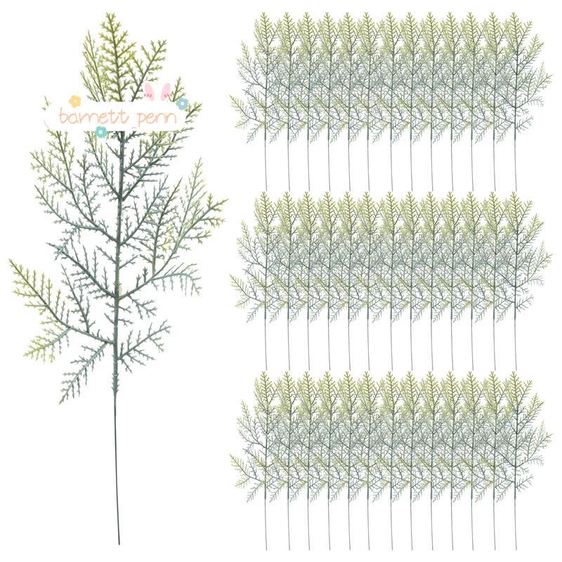 40 ชิ้นประดิษฐ์ Cedar Sprigs Faux Cedar สาขา Cedar Stems Sprigs Picks DIY อุปกรณ์เสริมสําหรับคริสต์ม