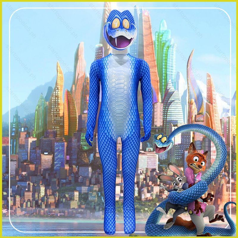 ST5 Zootopia 2 งู GARY บอดี้สูทผ้าคอสเพลย์สําหรับเด็กเครื่องแต่งกายคริสต์มาส TS5