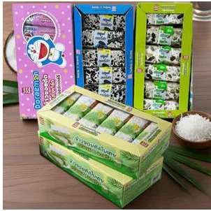 4 กล่อง 48ชิ้น ตังตัง 8รส ขนมข้าวซอยตัด,ขบเคี้ยว,กินเล่น รสครีมนม+ผลใมันงม อร่อย ฝากได้ 🎁